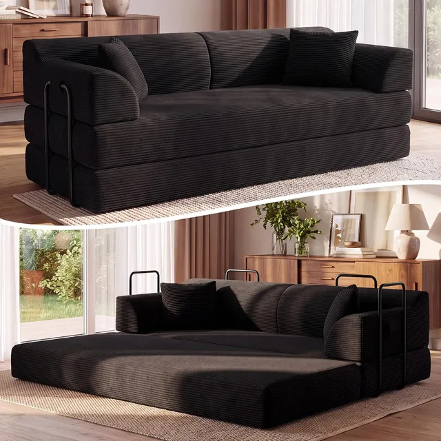 QQR 79" Convertible Sofa Bed